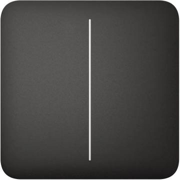 AJAX Button (black) SoloButton (2-gang) przycisk do przełącznika 2-gniazdowego