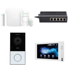 Zestaw Akuvox E12W S562W + AJAX StarterKit Integracja Podstawowy Biały