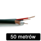 Kabel przewód CCTV  do kamer AHD CVI TVI do 8Mpx 4K - rolka 50m - 2