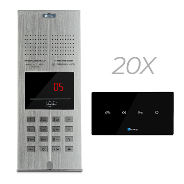 Genway WL-03NL-ZESTAW-20GŁ Domofon Cyfrowy 20 Rodzinny WL-03NL V2 Unifon Głośnomówiący