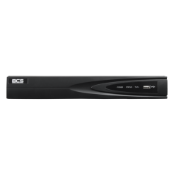 BCS-V-NVR1601-A-4KE(2) - Rejestrator IP 16 kanałowy 1 dyskowy przystosowany do współpracy z kamerami 8 Mpx.