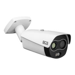 BCS-L-TIP542FR5-THT-Ai1 - Kamera IP tubowa, dwuprzetwornikowa z pomiarem temperatury, termiczna 256×192 / wizyjna 4Mpx z obiektywem termicznym 7mm i wizyjnym 8mm.
