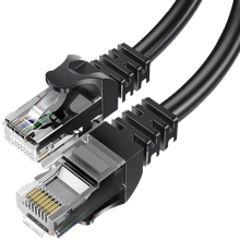 BestLan Patchcord Kabel sieciowy UTP RJ45 Kategoria 5e Czarny 0,5m