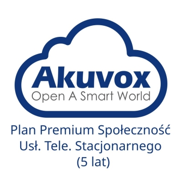 AKUVOX Premium wielorodzinny: Usługa tel. stacjonarnego dla mieszkania / Aplikacji Zarządcy