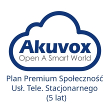 AKUVOX Premium wielorodzinny: Usługa tel. stacjonarnego dla mieszkania / Aplikacji Zarządcy