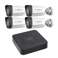 Monitoring IP VidiLine z 4 kamerami ViDi-IPC-24B i rejestratorem IP