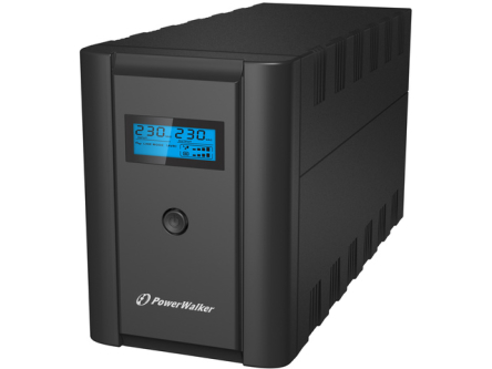 UPS POWER WALKER LINE-INTERACTIVE 1200VA 2X 230V PL + 2X IEC OUT, RJ11/RJ45 IN/OUT, USB, LCD