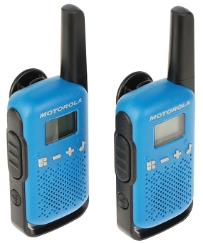 Zestaw 2 radiotelefonów PMR MOTOROLA T42 BLUE 446.1   MHz ... 446.2   MHz