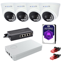Zestaw do Monitoringu IP z 4 Kamerami 4Mpx Switch PoE Dysk HDD 1TB ViDiLine