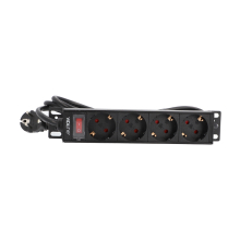Listwa zasilająca PDU RACK 10" 1U ViDiLine ViDi-R10-PDU4 4 gniazda 16 A