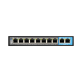 BCS-B-SP0802 - 10 portowy switch (8×PoE) 100Mbps z 4 trybami pracy - 4