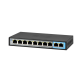 BCS-B-SP0802 - 10 portowy switch (8×PoE) 100Mbps z 4 trybami pracy - 6