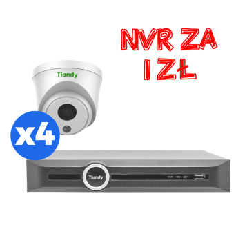 Zestaw 4 kamer TC-NCL222C + Rejestrator  TC-N4004M7-S1