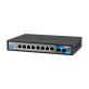 BCS-B-SP08G-2SFP - 8 portowy switch (8×PoE) 1000Mbps + 2×Gigabit SFP z 4 trybami pracy - 5
