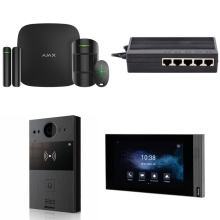 Zestaw Akuvox R20A S562 + AJAX StarterKit Integracja Czarny Podstawowy