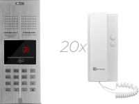 Genway WL-03NL-ZESTAW-20 Zestaw Domofonowy 20 Rodzinny Wl-03nl-v2 Polskie Komunikaty