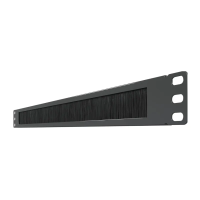 Panel szczotkowy RACK 19" 1U ViDiLine VIDI-R19-G3-1U czarny