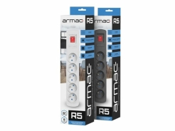 LISTWA ZASILAJĄCA ARMAC R5 3M 5X 230V PL 10A SZARA