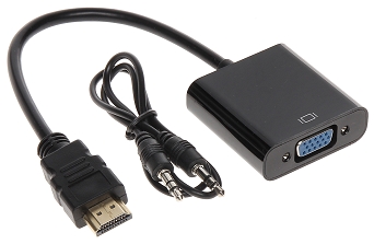 KONWERTER HDMI/VGA+AU-ECO-3