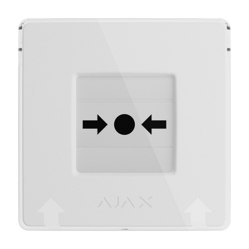 ManualCallPoint (White) Jeweller Bezprzewodowy, resetowalny przycisk z możliwością programowania scenariuszy