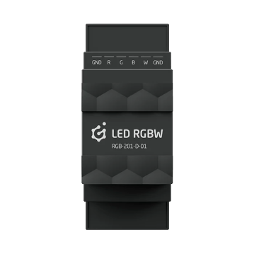 LED RGB DIN MODUŁ STEROWNIKA OŚWIETLENIA LED RGBW