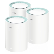 DOMOWY SYSTEM WI-FI MESH M1300(3-PACK) 2.4   GHz, 5   GHz, 300   Mb/s + 867   Mb/s CUDY