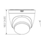 Kamera IP IPC-HDW1339DA-SAW-IL-0280B Wi-Fi, - 3 Mpx 2.8 mm DAHUA - 3