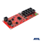 Switch PoE 10 portowy (8xPoE 10/100Mbps + 2xGigabit Uplink) ATTE XPOE-10-20-OF - 2