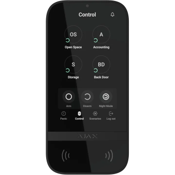 AJAX KeyPad TouchScreen black - Fibra Ajax