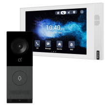 Zestaw Wideodomofonowy Jednorodzinny Akuvox Panel X910S + Monitor S562 Biały Linux PoE