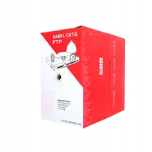 KABEL SKRĘTKA FTP CAT 6 DRUT CCA HQ - 305m