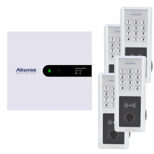 Zestaw Kontroli Dostępu Akuvox A094 na 4 czytniki i 4 wyjścia przekaźnikowe F5 po Wiegand