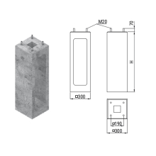 Fundament prefabrykowany FP1