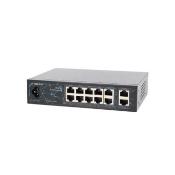 ViDi-F1020FE Switch 10xPoE 100Mb/s 2xRJ45 100Mb/s