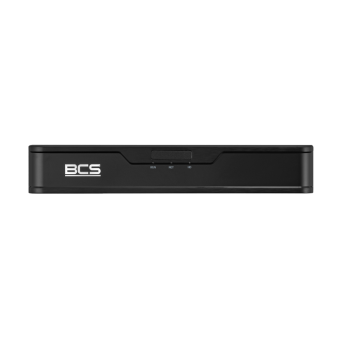 BCS-P-NVR0401-4KE-III - Rejestrator IP 4 kanałowy marki BCS POINT. Przystosowany do współpracy z kamerami o rozdzielczości maksymalnej 4K.