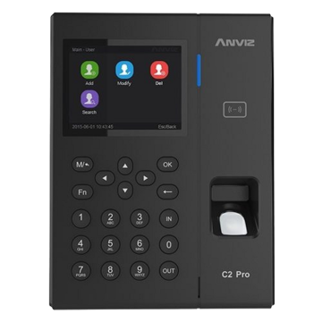Kontroler Czasu i Obecności POE Odcisk Palca EM i MIFARE C2PRO-MF-POE ANVIZ