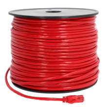 Patchcord BESTLAN kabel sieciowy LAN RJ-45 UTP kat. 5e Czerwony 100 metrów