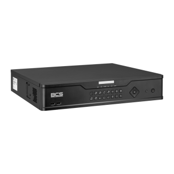 BCS-P-NVR3204R-A-4K-III - Rejestrator IP 32 kanałowy marki BCS Point. Przystosowany do współpracy z kamerami o rozdzielczości maksymalnej do 12Mpx.
