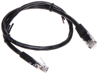 PATCHCORD RJ45/6/0.5-BLACK 0.5   m