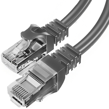 BestLan Patchcord Kabel sieciowy UTP RJ45 Kategoria 5e Szary 1m