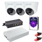 Zestaw do Monitoringu IP 3 Kamery 4Mpx Switch PoE Dysk HDD 1TB ViDiLine
