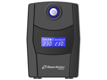 UPS POWERWALKER LINE-INTERACTIVE 1000VA STL FR 2X PL 230V, RJ11/45 IN/OUT, USB