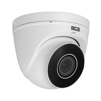 BCS-P-EIP44VSR4 - (BCS-P-EIP4-4MWSIR4-V-M)
Kamera IP kopułowa 4Mpx z obiektywem motozoom 2.8 - 12mm, przetwornik 1/3" PS CMOS.
