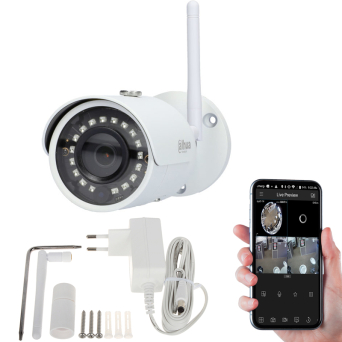 Kamera tubowa IP Wi-Fi Dahua IPC-HFW1435S-W-S2 4Mpx microSD