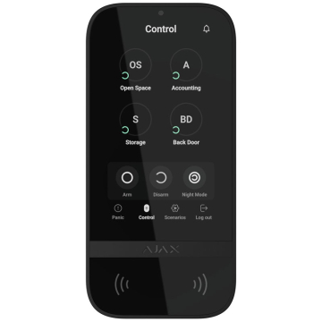 Bezprzewodowa klawiatura z ekranem dotykowym KeyPad TouchScreen Jeweller Ajax
