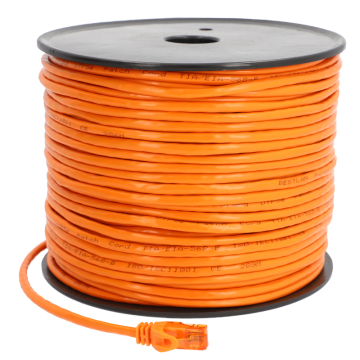 Patchcord BESTLAN kabel sieciowy LAN RJ-45 UTP kat. 5e Pomarańczowy 100 metrów