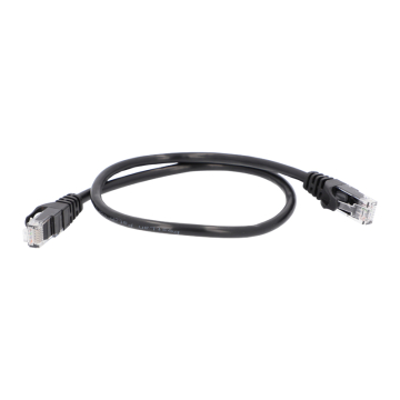 BESTLAN KAB-P6A-UTP-0,5-B-V2 – patchcord UTP kat. 6A RJ45, 0,5 m, czarny, miedziany, 10 Gbit/s