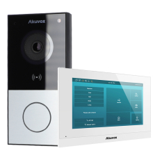 Zestaw Wideodomofonowy Akuvox Panel E12W Srebrny + Monitorem C313N