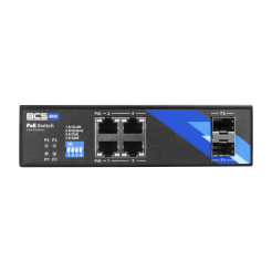 BCS-B-ISP04G-2SFP - 4 portowy switch PoE Gigabit, 2 porty Gigabit SFP.