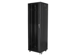 SZAFA INSTALACYJNA STOJĄCA 19" 42U 600X600 CZARNA LANBERG (FLAT PACK)